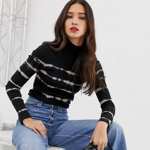 Stradivarius tie dye high neck sweater